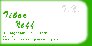 tibor neff business card